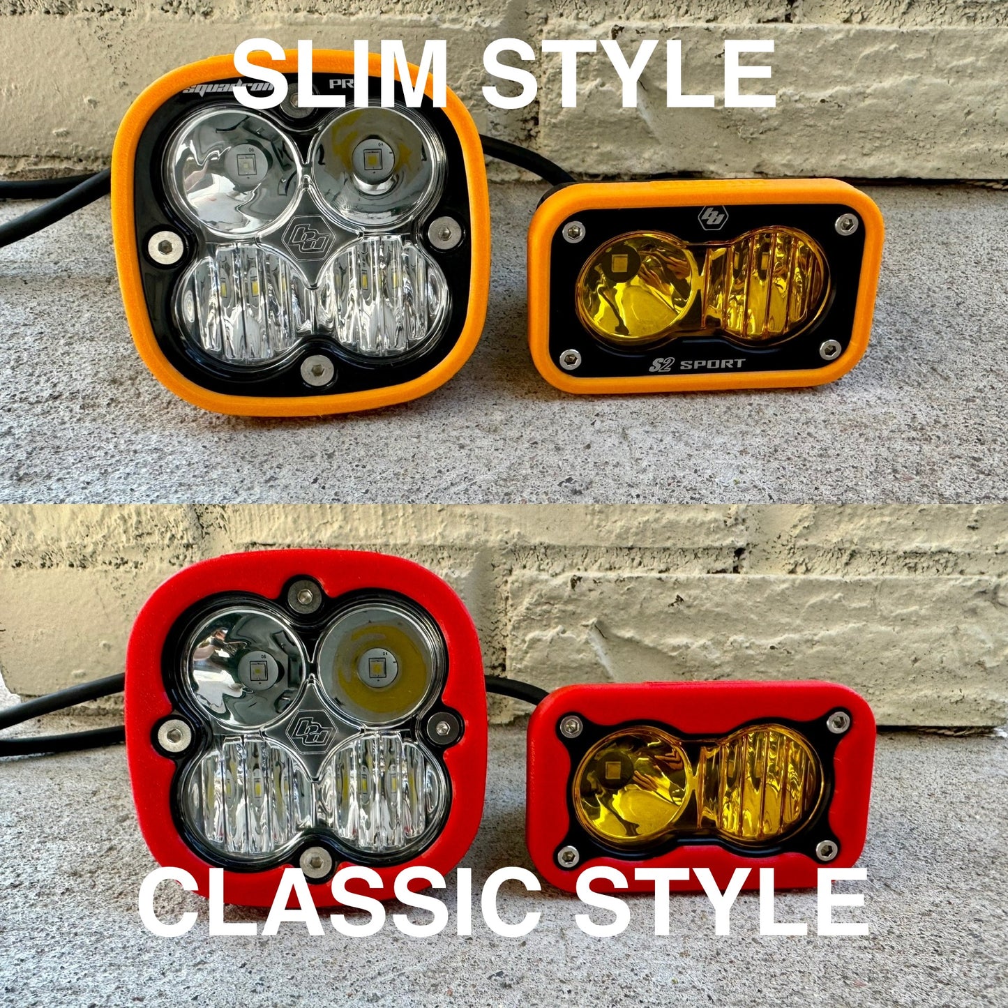 TRI-COLOR Rock Bumpers: Baja Designs LED Cover (Pair)